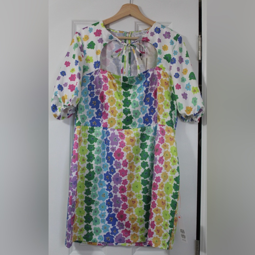 Flower Pebbles Mini Dress